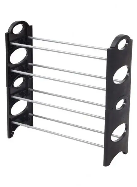 Стелаж підлоговий для взуття на 4 полиці Shoe Rack полиця стійка взуттєва в передпокій - зображення 5