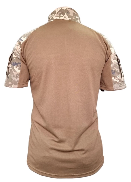 Рубашка Tactic4Profi УБАКС саржа-кулмакс пиксель-койот с коротким рукавом M - изображение 2
