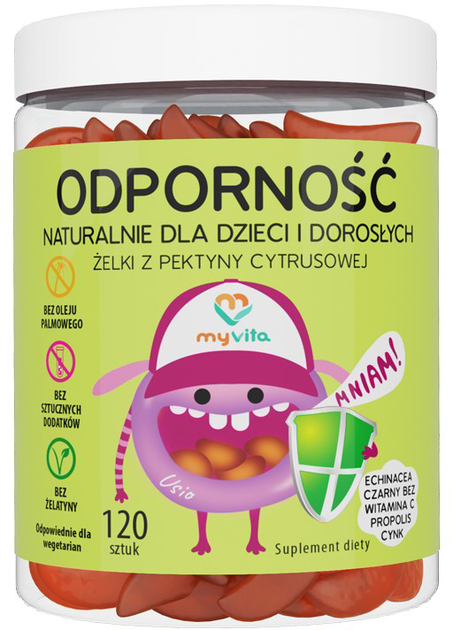 Myvita Żelki Naturalne Odporność 120 szt. (5903021592644) - obraz 1