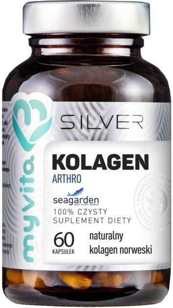 Добавка харчова Myvita Silver Collagen Arthro 100% 60 капсул Суглоби (5903021590374) - зображення 1