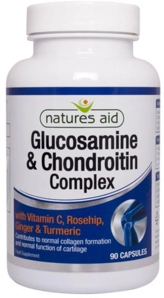 Natures Aid Glukozamina z Chondroityną 90 kapsułek (5023652274099) - obraz 1