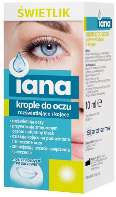 Очні краплі з очанкою Starpharma Iana (5907763674835) - зображення 1