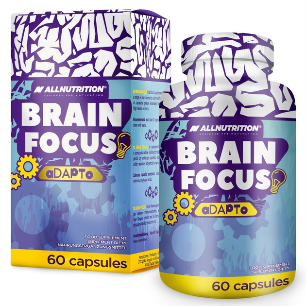 Харчова добавка Allnutrition Brain Focus Adapto 60 капсул (5902837737461) - зображення 1