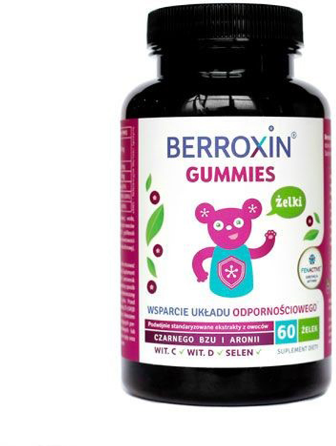 Харчова добавка Aronpharma Berroxin Gummies 60 капсул (5904501363006) - зображення 1