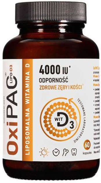 Aronpharma Oxipac Lipo-D3 60 kapsułek 4000 (5904501363075) - obraz 1