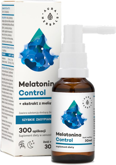 Aura Herbals Melatonina Control 30 ml (5902479613024) - obraz 1
