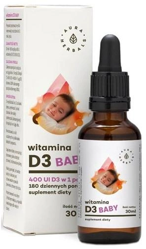 Aura Herbals Witamina D3 Baby 30 ml (5902479610658) - obraz 1