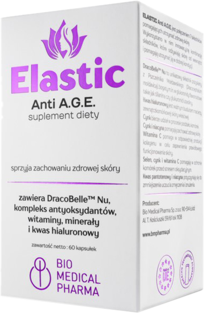 Suplement diety Bio Medical Pharma Elastic Anti Age 60 kapsułek (5905669622233) - obraz 1