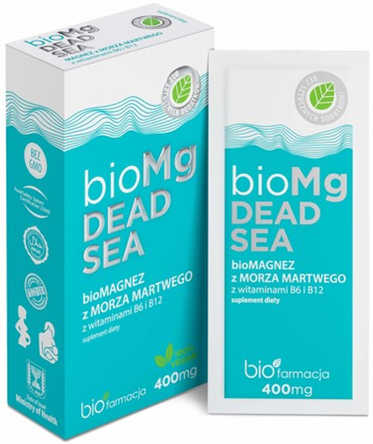 Харчова добавка Biofarmacja Мертвого моря з вітамінами B6 та B12 (5907710947043) - зображення 1