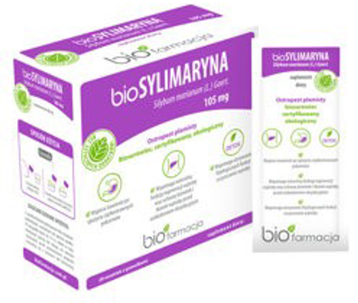 Biofarmacja Biosylimaryna 28 saszetek (5907710947111) - obraz 1