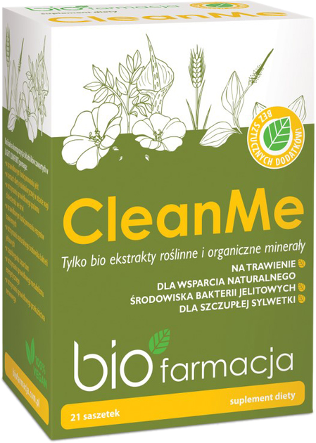 Харчова добавка Biofarmacja Cleanme 21 пакетик Травна система (5907710947180) - зображення 1