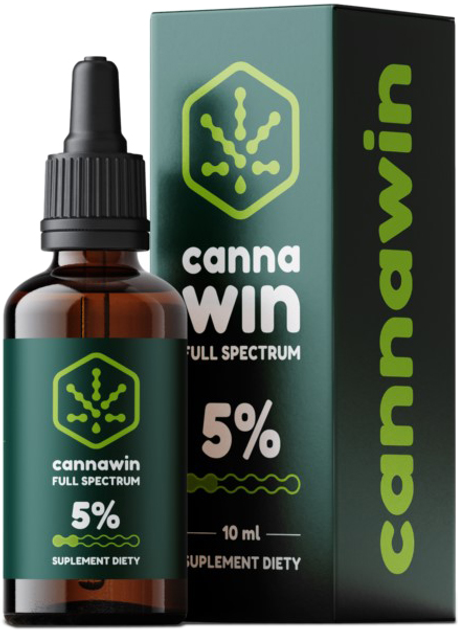 Добавка харчова Cannawin CBD Oil 5% Full Spectrum 10 мл (5904830742244) - зображення 1