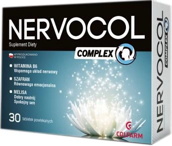 Харчова добавка Colfarm Nervocol Complex 30 таблеток для заспокоєння (5901130354948) - зображення 1