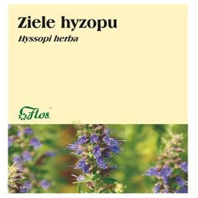 Харчова добавка Flos Hyssop Herb 50 г полегшує симптоми застуди (5906365702298) - зображення 1