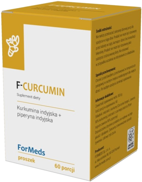Добавка харчова Formeds F-Curcumin Порошок куркуми для імунітету (5902768866360) - зображення 1