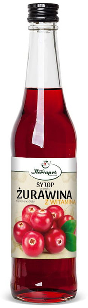 Herbapol Syrop Żurawina z Witaminą C 480 (5903850017967) - obraz 1