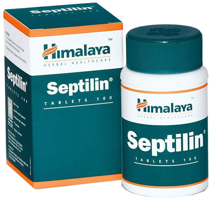 Харчова добавка Himalaya Септілін 100 таблеток для імунітету (8901138170714) - зображення 1