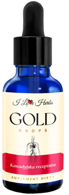 I Love Herbs Kanadyjska Receptura Gold Krople 100 ml (5903943954308) - obraz 1