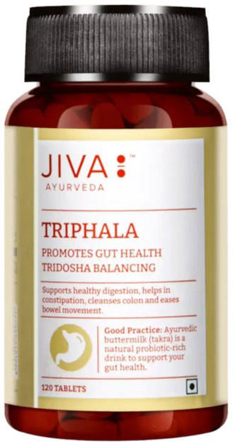Харчова добавка Jiva Ayurveda Аюрведа Triphala 120 таблеток (8904050600352) - зображення 1