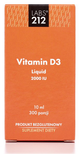 LABS212 Vitamin D3 2000 IU Krople (5903943955442) - obraz 1