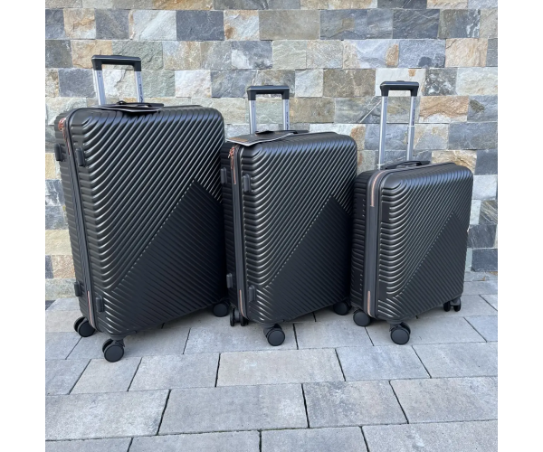 Валіза дорожня на колесах мала 38л Wings WN01S Графітова з ABS Plus пластик кодовий замок TSA та телескопічна ручка - изображение 7