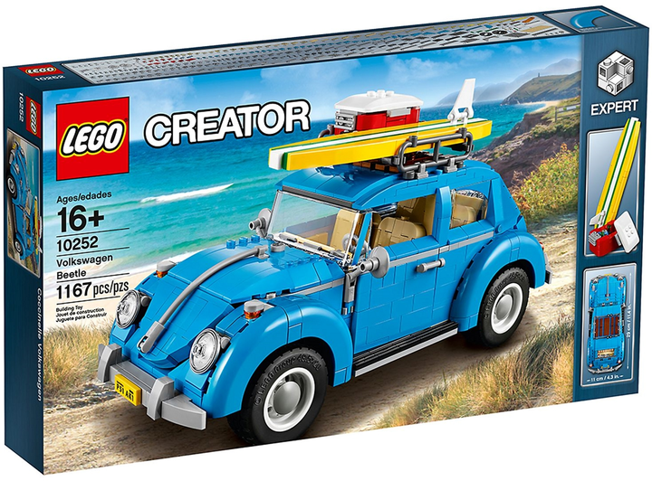 Zestaw klocków LEGO Creator Expert Volkswagen Beetle 1167 elementów (10252) - obraz 1