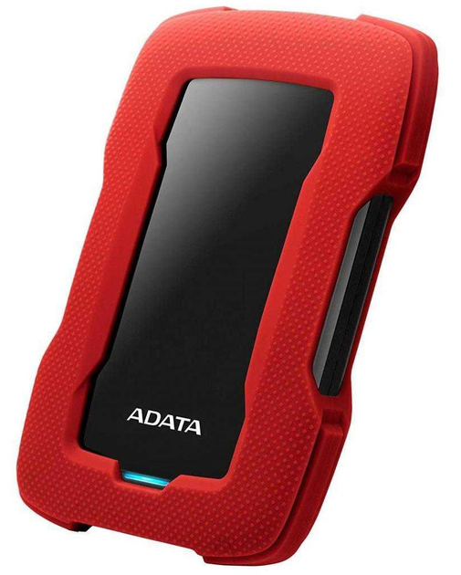 Жорсткий диск ADATA Durable HD330 1TB AHD330-1TU31-CRD 2.5" USB 3.1 External Red - зображення 2