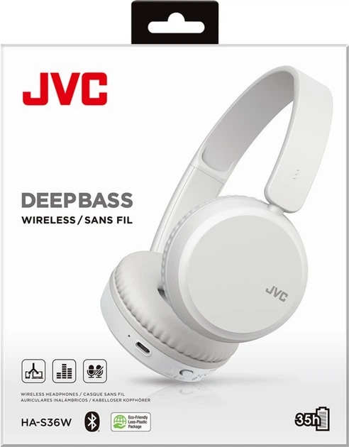 Słuchawki JVC HA-S36W Białe - obraz 6