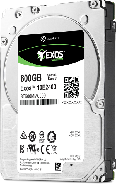 Жорсткий диск Seagate Exos 10E2400 10K HDD 600GB 10000rpm 256MB ST600MM0099 2.5" 512e/4Kn SAS - зображення 2