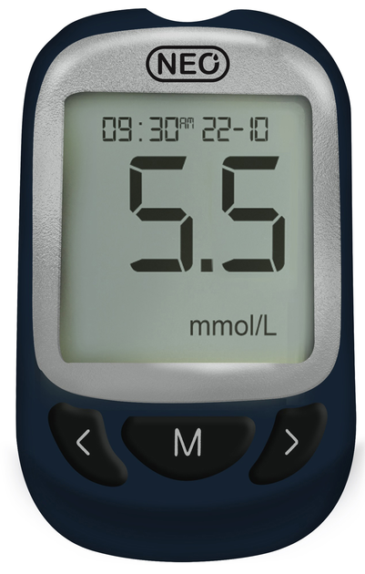 Система для контроля уровня глюкозы в крови Newmed Neo (синій) ( MSL0217BF) - зображення 1