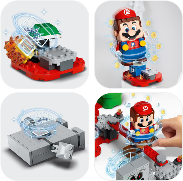 Конструктор LEGO Super Mario Неприємності у фортеці Вомпа додатковий набір 133 деталі (71364) - зображення 12