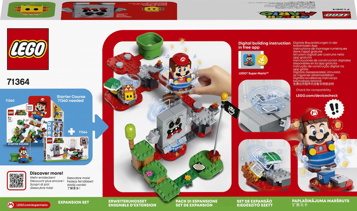 Конструктор LEGO Super Mario Неприємності у фортеці Вомпа додатковий набір 133 деталі (71364) - зображення 16