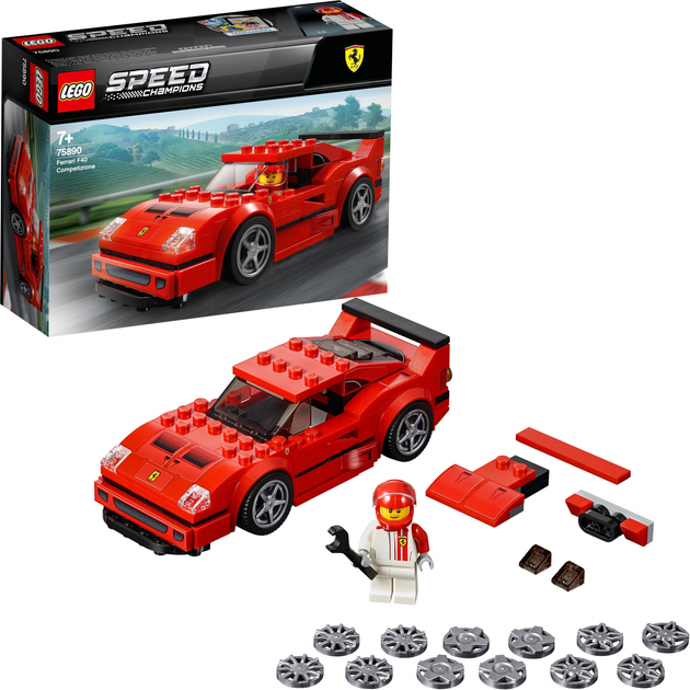 Zestaw klocków LEGO Speed Champions Samochód Ferrari F40 Competizione 198 elementów (75890) - obraz 2