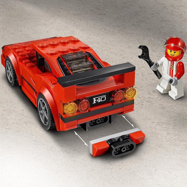 Конструктор LEGO Speed Champions Автомобіль Ferrari F40 Competizione 198 деталей (75890) - зображення 7