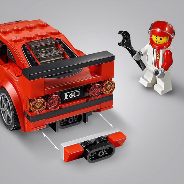 Конструктор LEGO Speed Champions Автомобіль Ferrari F40 Competizione 198 деталей (75890) - зображення 10