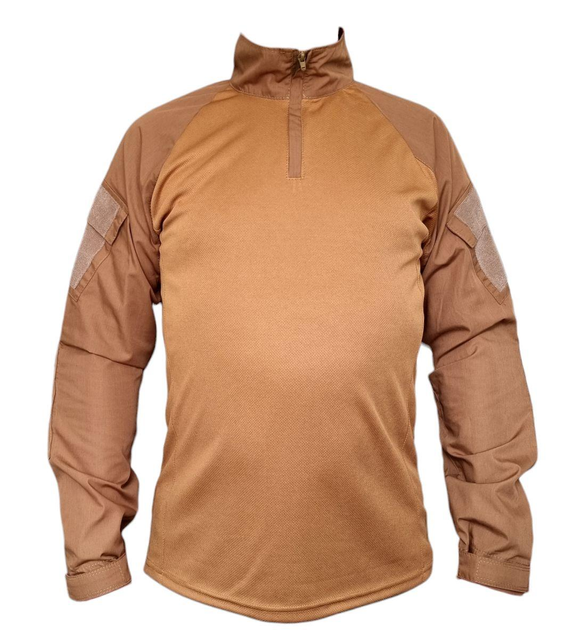 Рубашка Tactic4Profi УБАКС поплин-кулмакс койот-койот с длинным рукавом с налокотниками XL - изображение 1