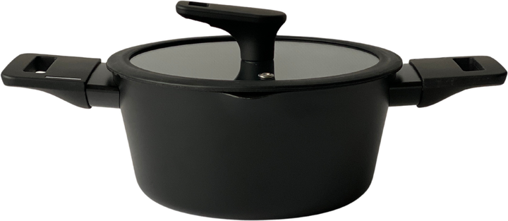 Каструля Krauzer Eco Line з двома ободками 1.2 л 16 см з кришкою (78124) - Фото 4 Каструля Krauzer Eco Line з двома ободками 1.2 л 16 см з кришкою (78124) - зображення 4