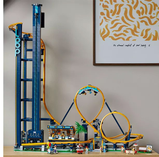 Zestaw klocków LEGO Creator Expert Kolejka górska z pętlami 3756 elementów (10303) - obraz 6