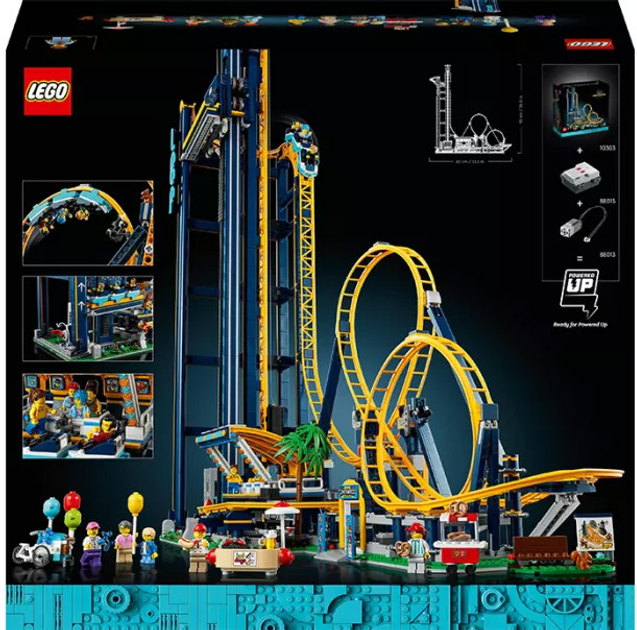 Zestaw klocków LEGO Creator Expert Kolejka górska z pętlami 3756 elementów (10303) - obraz 7