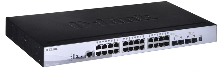 Komutator D-link-DGS-1510-28P/E 28-port (PoE) Gigabit Stackable Smart Switch - obraz 1