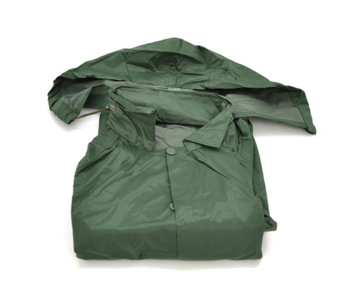 Зелений плащ-дощовик з капюшоном, XXL, Чохол - зображення 1