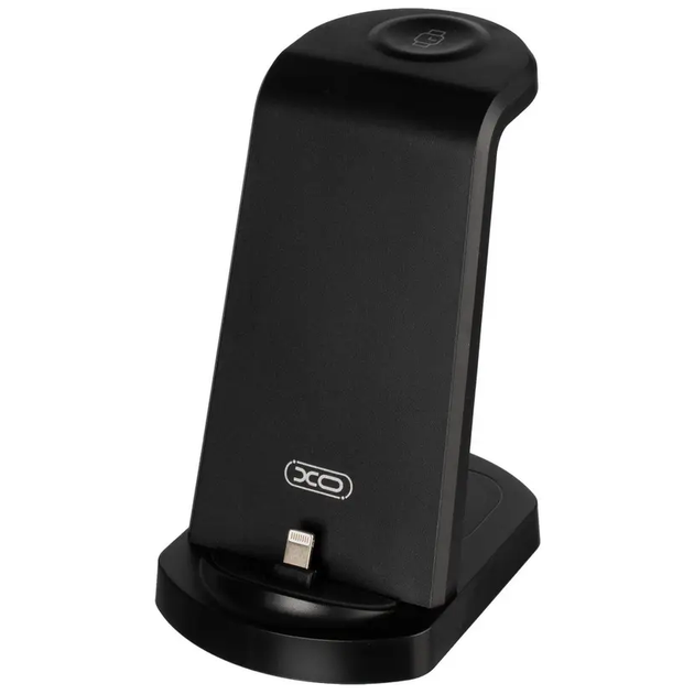 Настільна зарядна станція для iPhone/iWatch/Airpods WX035 3-in-1 |10W/7.5W/5W| Черный - Фото 4 Настільна зарядна станція для iPhone/iWatch/Airpods WX035 3-in-1 |10W/7.5W/5W| Черный - зображення 4