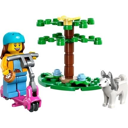 Zestaw klocków Lego City Park dla psów i hulajnoga 24 elementy (30639) - obraz 2