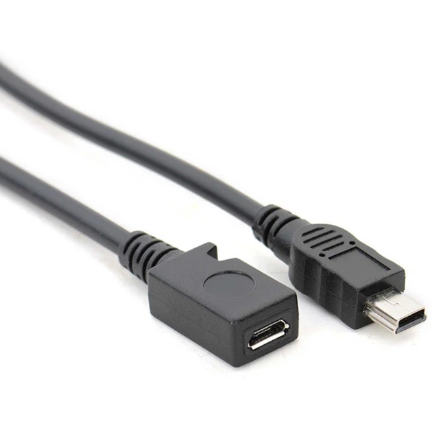 Кабель переходник SUNROZ конвертер Mini USB Male - Micro USB Female (A-48546) - Фото 2 Кабель переходник SUNROZ конвертер Mini USB Male - Micro USB Female (A-48546) - изображение 2