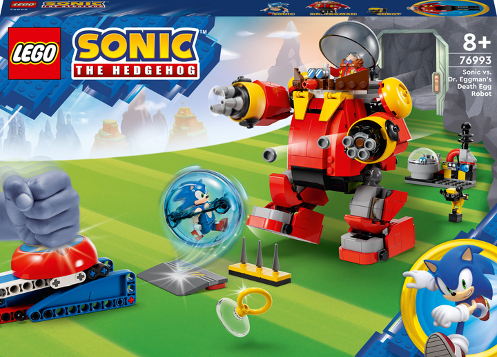 Zestaw klocków LEGO Sonic kontra dr. Eggman i robot Death Egg 615 elementów (76993) - obraz 1