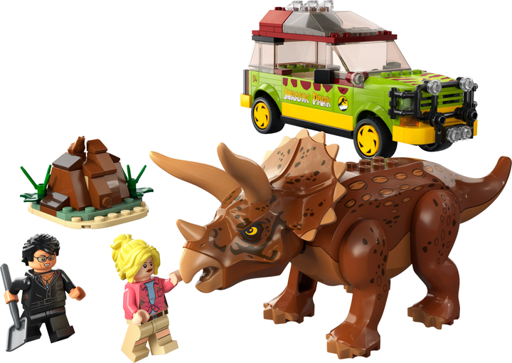 Zestaw klocków LEGO Jurassic World Badanie triceratopsa 281 element (76959) - obraz 2