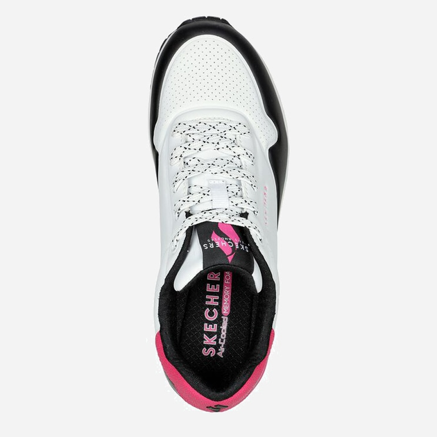 Жіночі кросівки Skechers 155593-WNPK 38 (8US) 25 см Білий/Рожевий (195969714997) - зображення 2