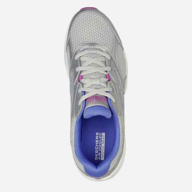 Buty sportowe damskie z siatki na platformie do kostki Skechers 128281-SLPR 36 (6US) 23 cm Szare (195969373996) - obraz 4