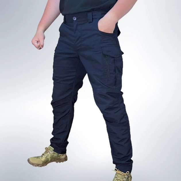 Чоловічі штани тактичні літні для ДСНС ріп стоп 52 Сині - зображення 2