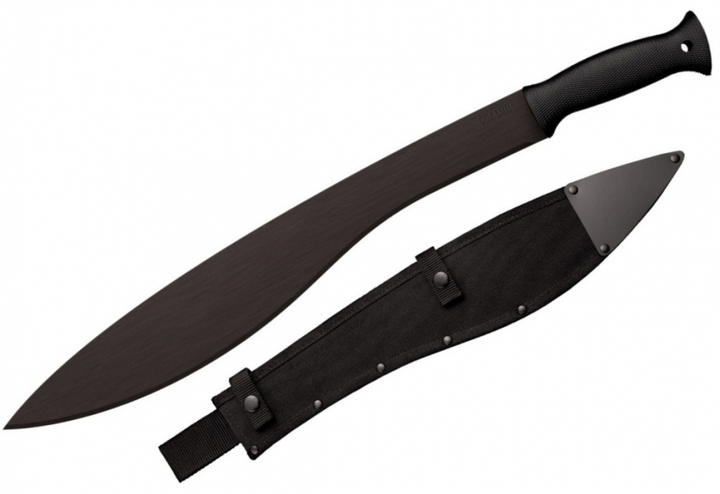 Мачете Cold Steel Magnum Kukri Machete (довжина: 559мм, лезо: 431мм, чорне), чорний, піхви кордура - зображення 2